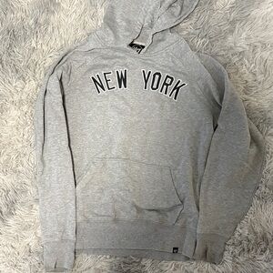 Grey "New York" Pullover Hoodie - Men's